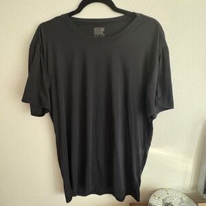 32 Degrees Cool Mens Short Sleeve Active T-Shirt Black Size L T218792